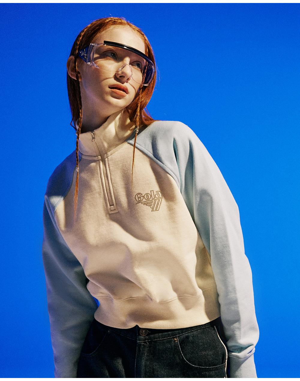 골라(GOLA) W RAGLAN COLOR BLOCK SWEATSHIRTS [CREAM] - 사이즈 & 후기 | 무신사