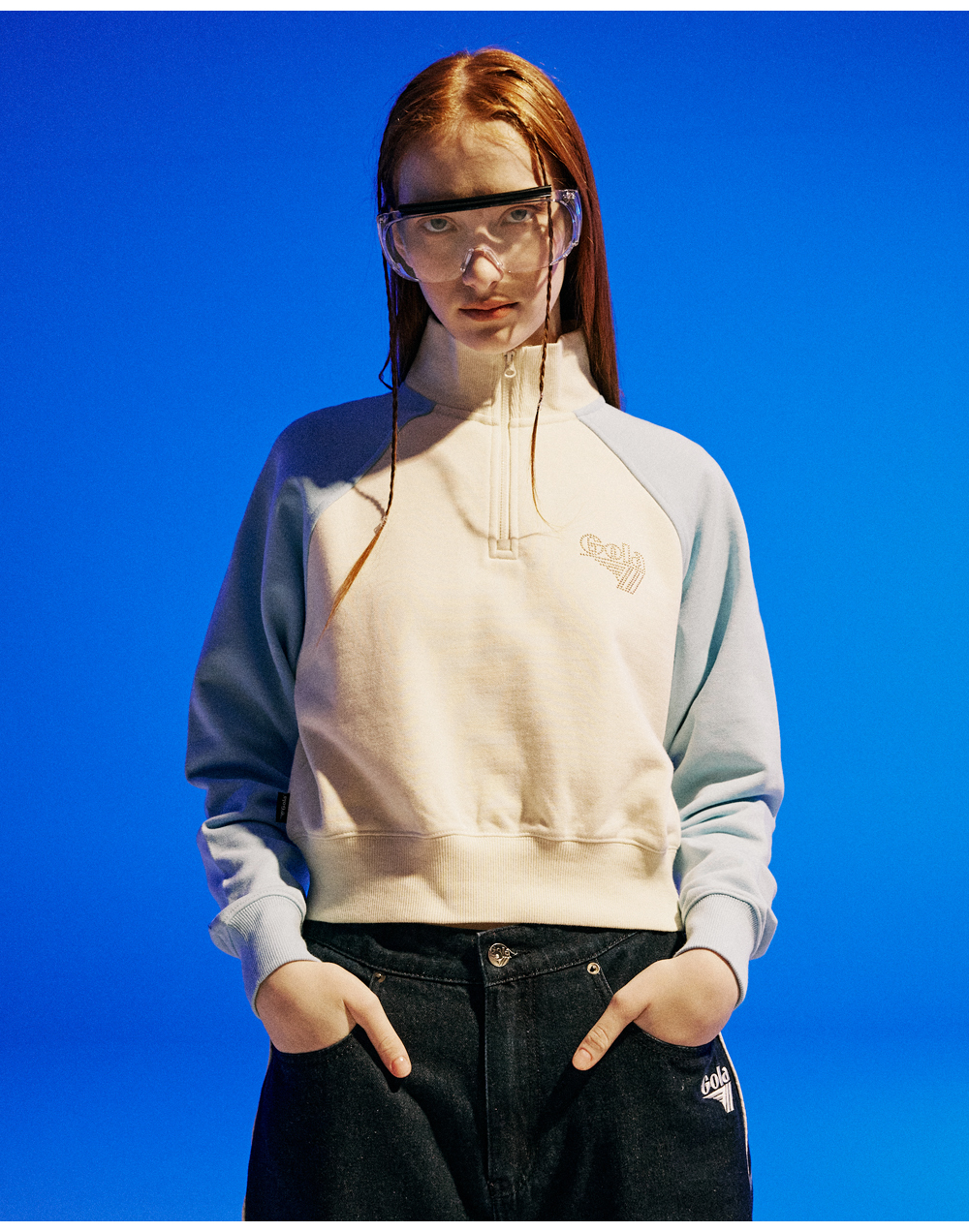 골라(GOLA) W RAGLAN COLOR BLOCK SWEATSHIRTS [PINK] - 사이즈 & 후기 | 무신사