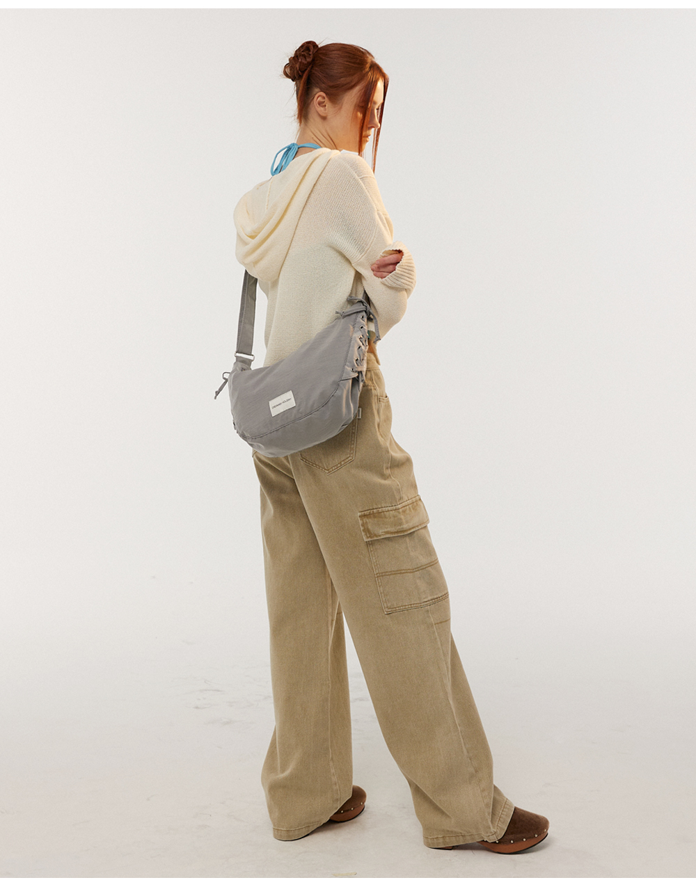 ORDINARY HOLIDAY】lace up hobo bag ホボバッグ / 追跡付