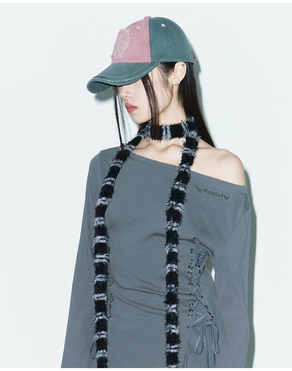 ビンテージ風 キャップ [ORDINARY HOLIDAY] WASHED FRINGE CAP MUSINSA公式 | ORDINARY HOLIDAY Ordinary Washed Fringe Cap [3
