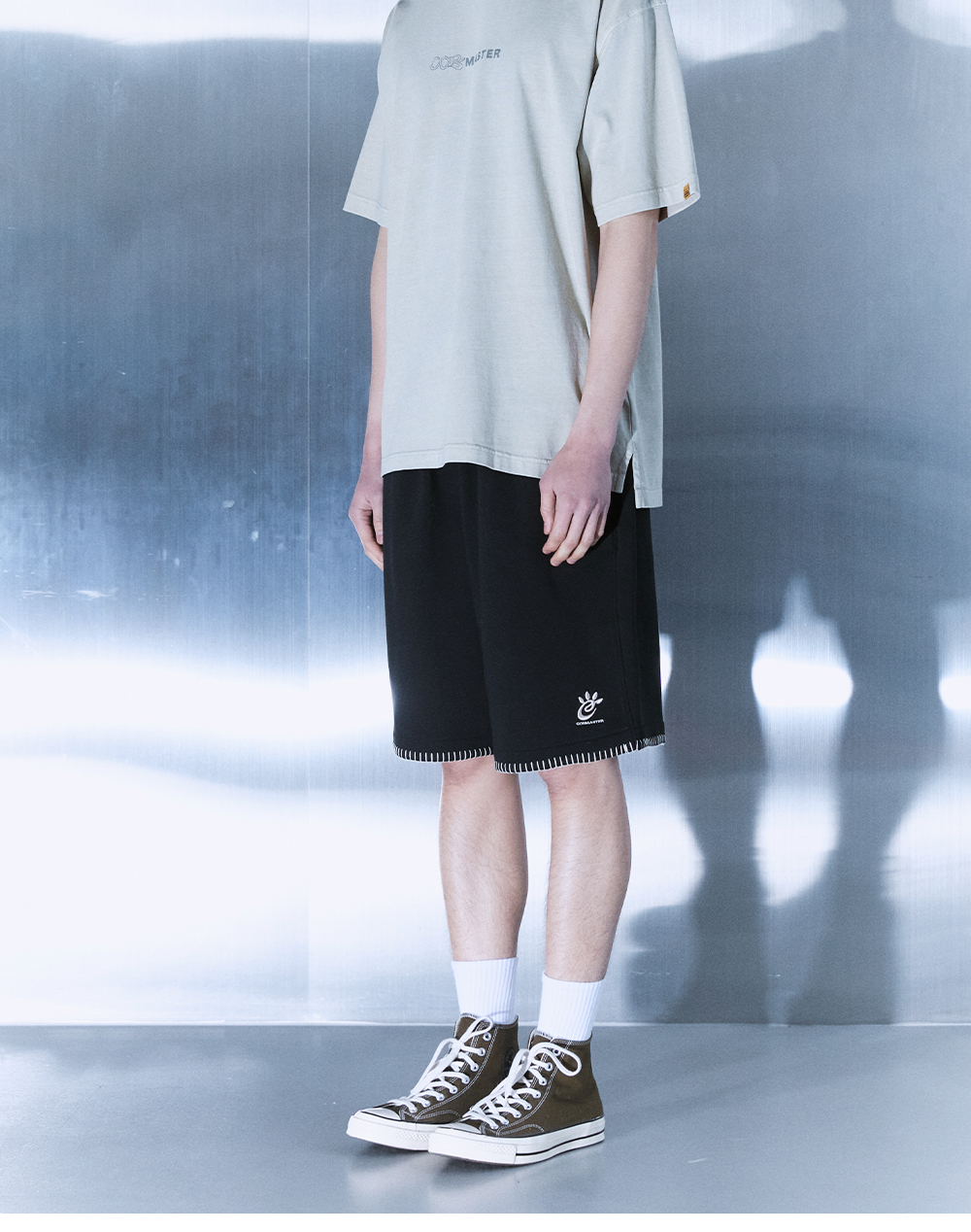 코브마스터(COBMASTER) POINT STITCH SWEAT SHORTS [BLACK] - 사이즈 & 후기 | 무신사