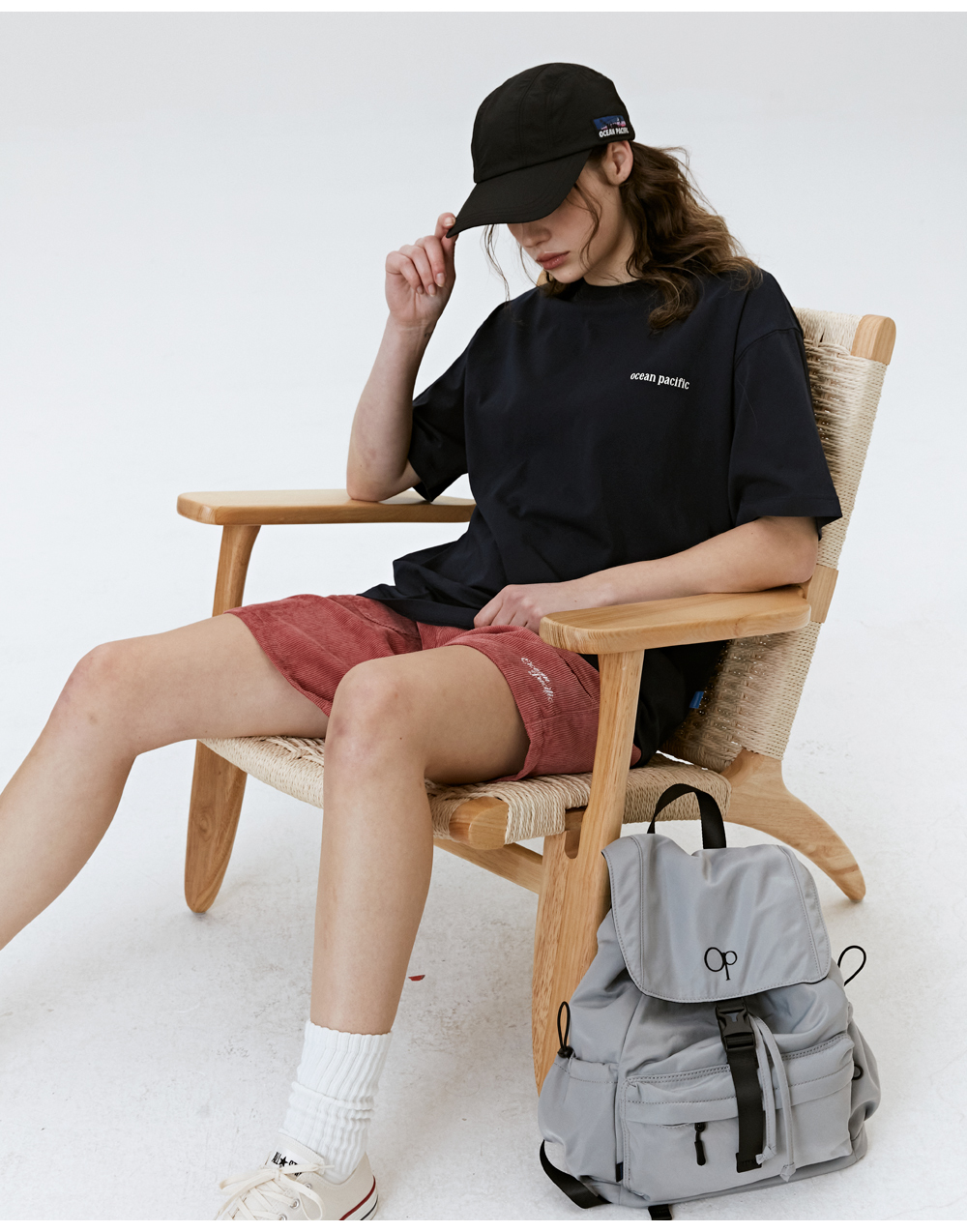 COTTON BASIC T-SHIRT [NAVY] - (주)원더플레이스