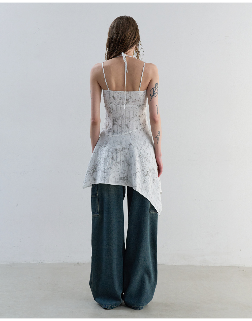 韓国商品/ORDINARY HOLIDAY FLARE SLEEVELESS MINI DRESS 바로배송] - FLARE SLEEVELESS MINI DRESS [GRAY] - ORDINARY