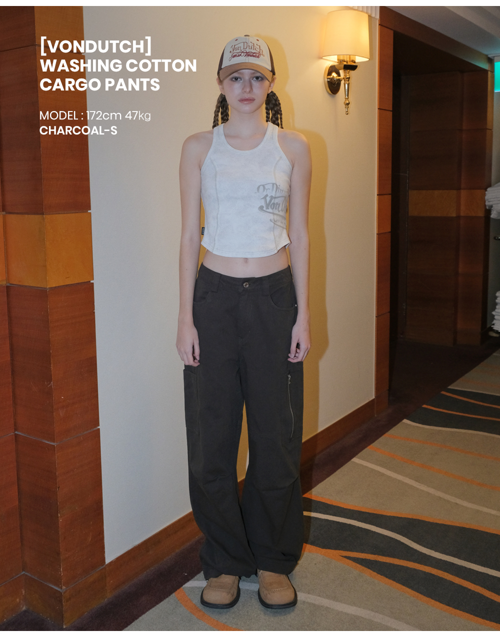 【ORDINARY HOLIDAY】Washing cotton cargo pants / 追跡付 VONDUTCH] WASHING COTTON CARGO PANTS [BEIGE] - ORDINARY HOLIDAY