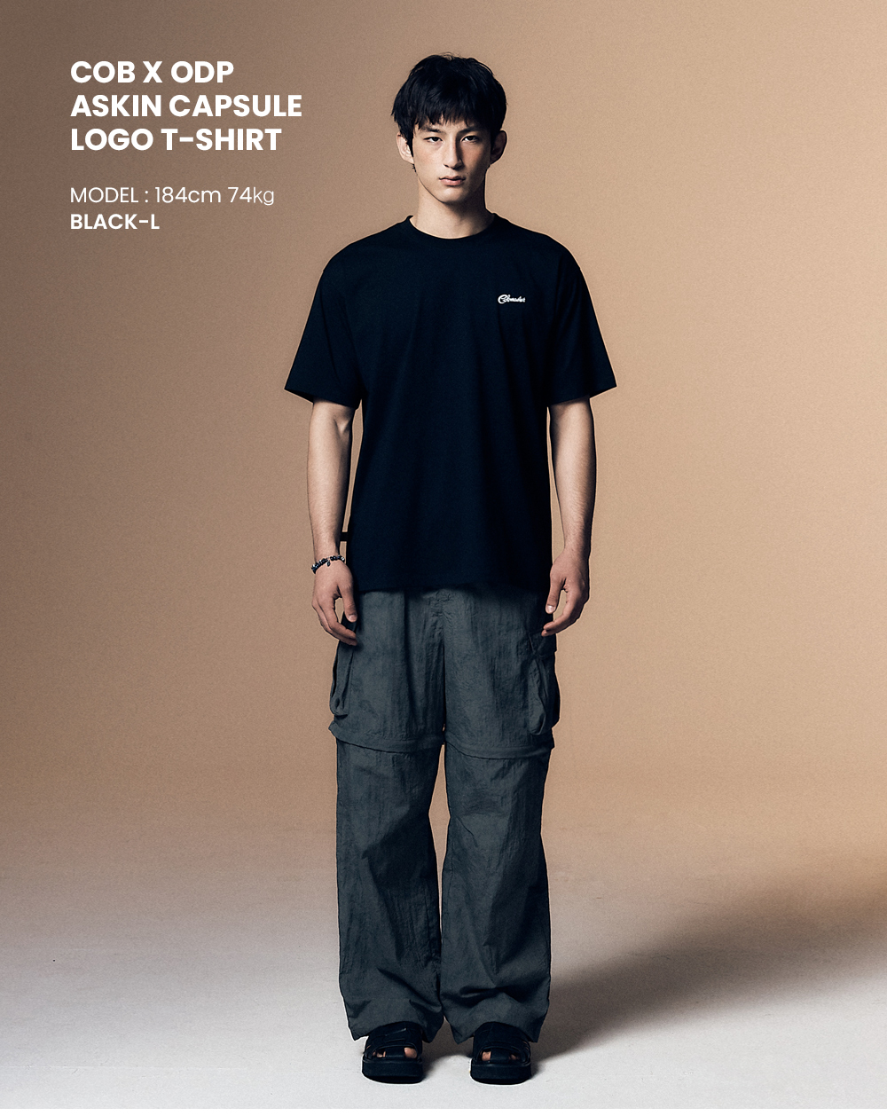 코브마스터(COBMASTER) [COB X ODP] ASKIN CAPSULE LOGO T-SHIRT [BLACK] - 사이즈 ...