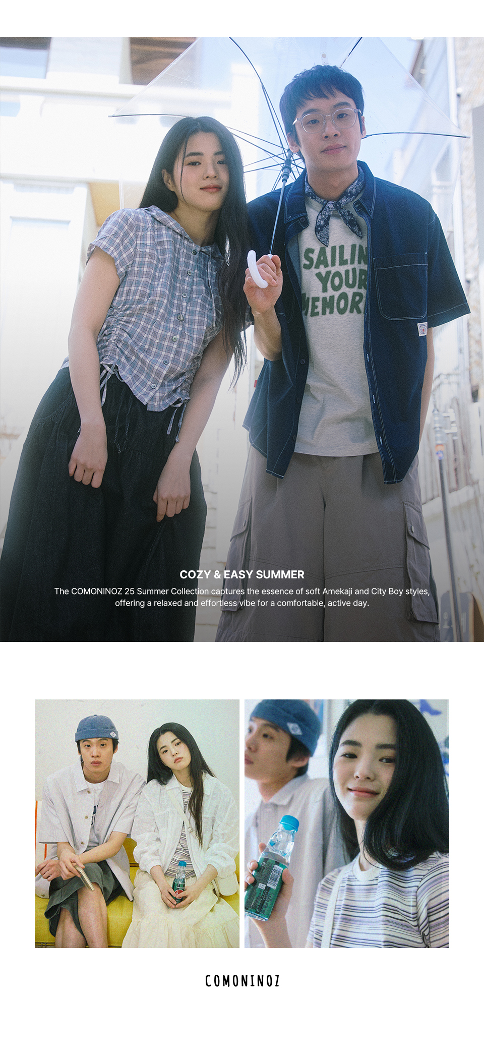 MUSINSA公式 | COMONINOZ W APPLIQUE T-SHIRT [IVORY]